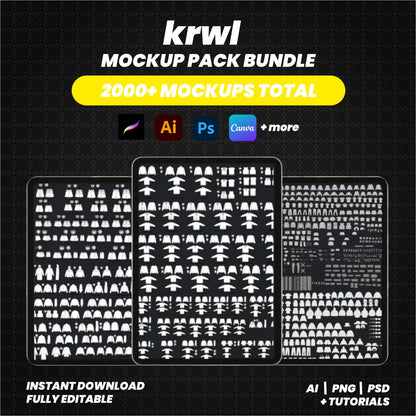 ULTIMATE MOCKUP PACK (2000+ Realistic Apparel Mockups)